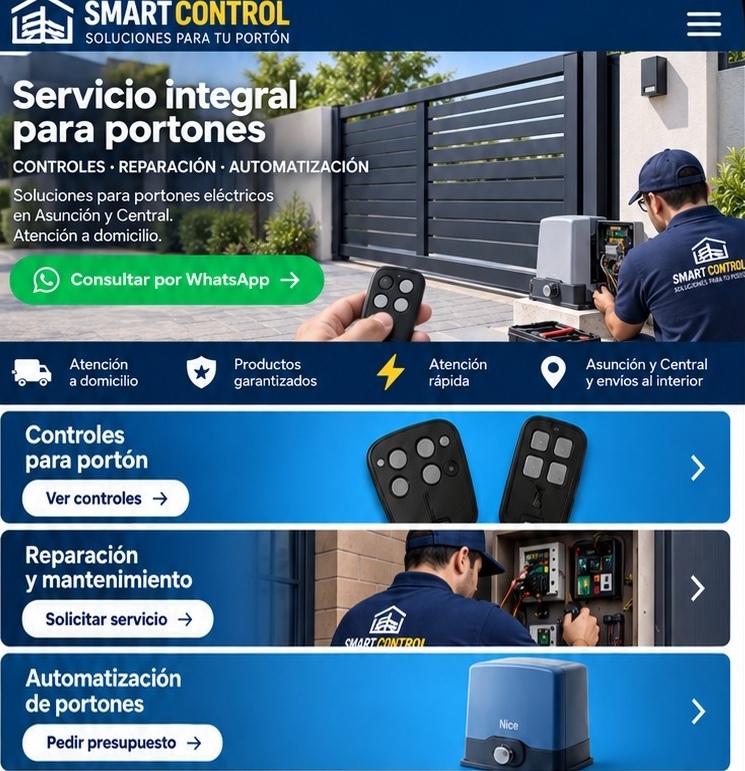 Smart Control, servicio integral para portones